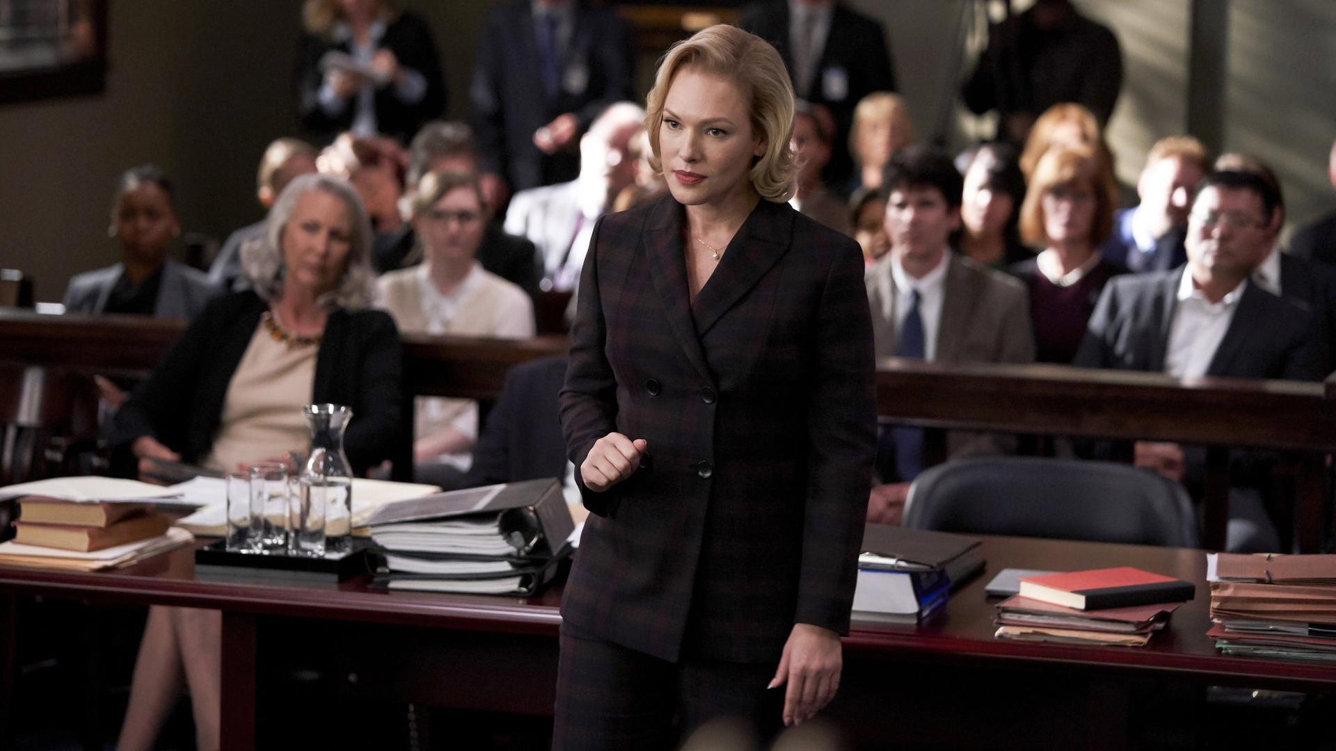 Still from The Sensational Blake Carrington Trial