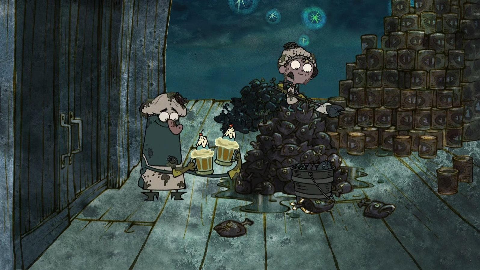 Still from Fish Heads
