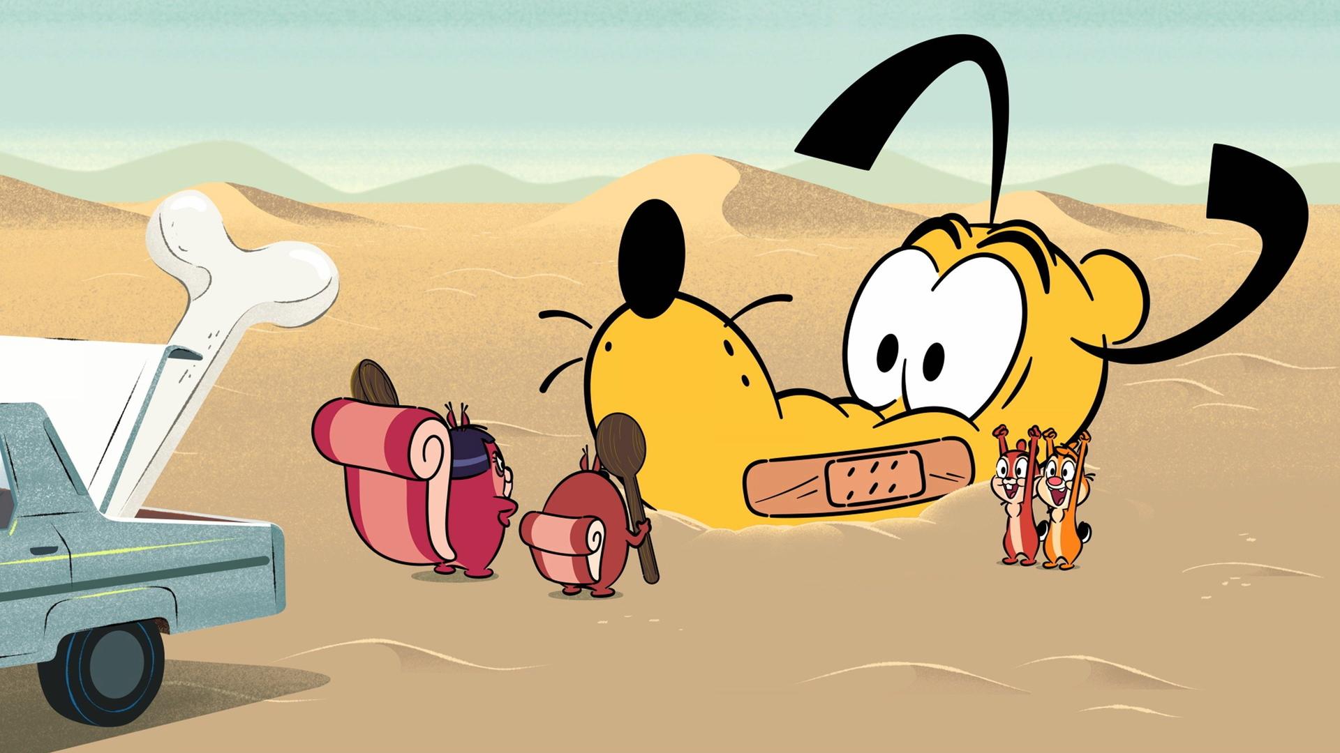 Still from The Martian Chipmunks / Two & A Half Chipmunks / Koi Ride