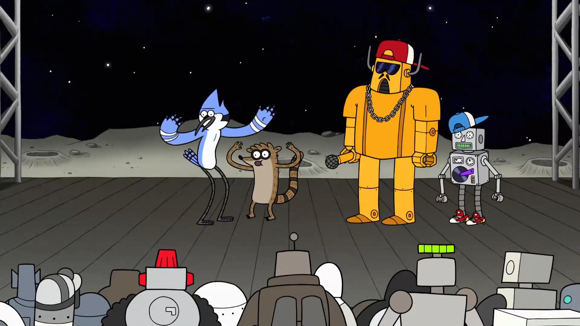 Still from Robot Rap Battle