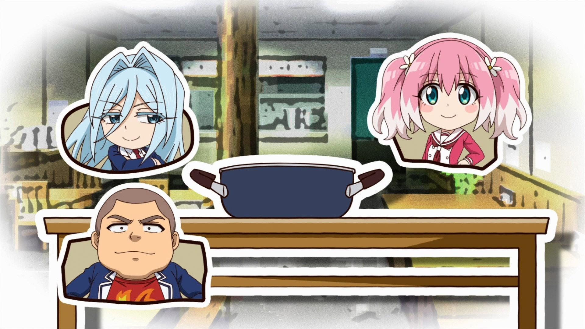 Still from Mini Anime 13: Blind Hot Pot Party