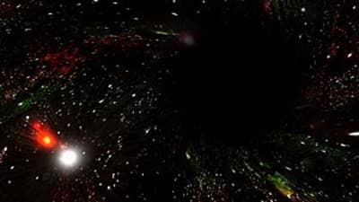 Still from The Riddle of Black Holes