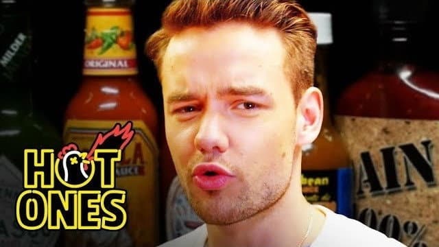Still from Liam Payne Gets Cocky Eating Spicy Wings