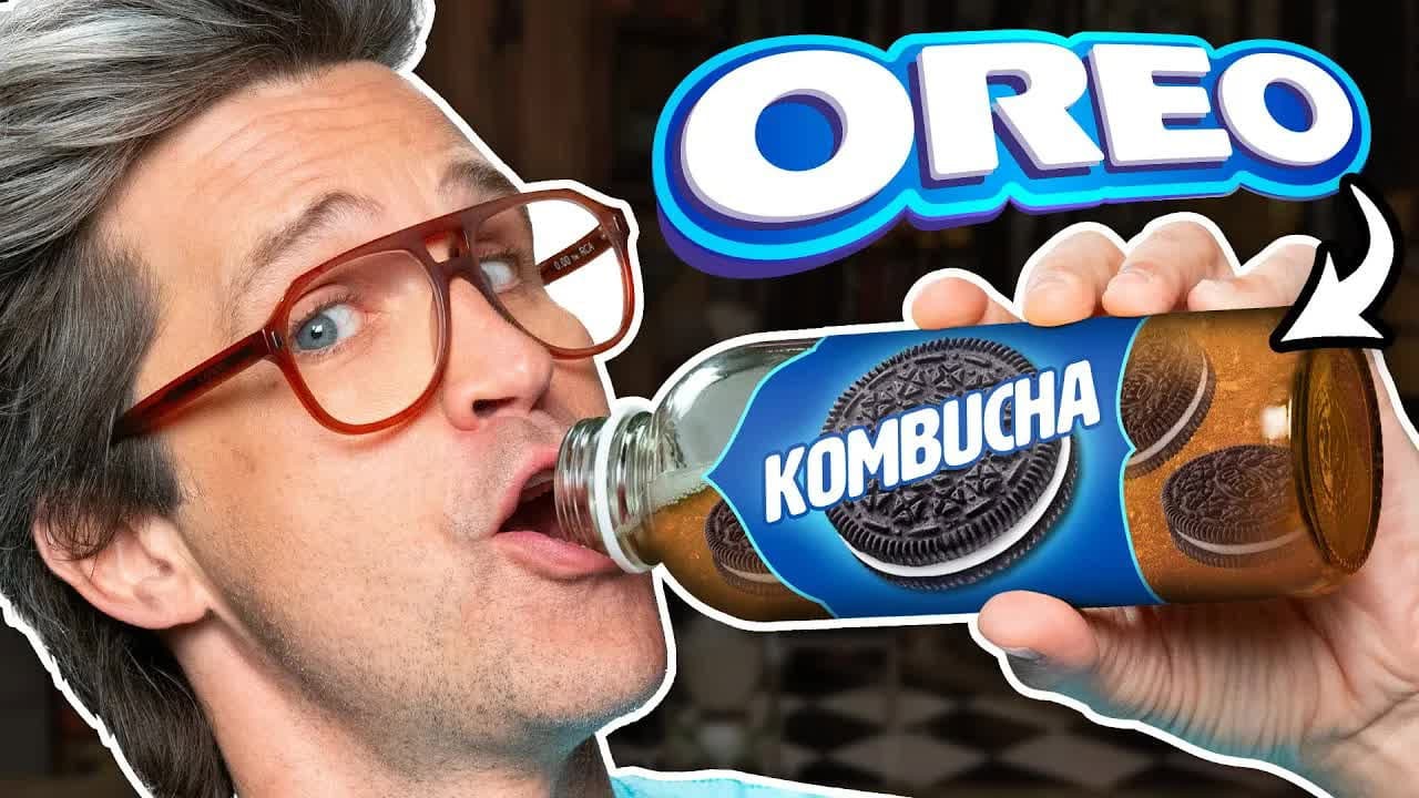 Still from What's The Weirdest Kombucha Flavor? Taste Test