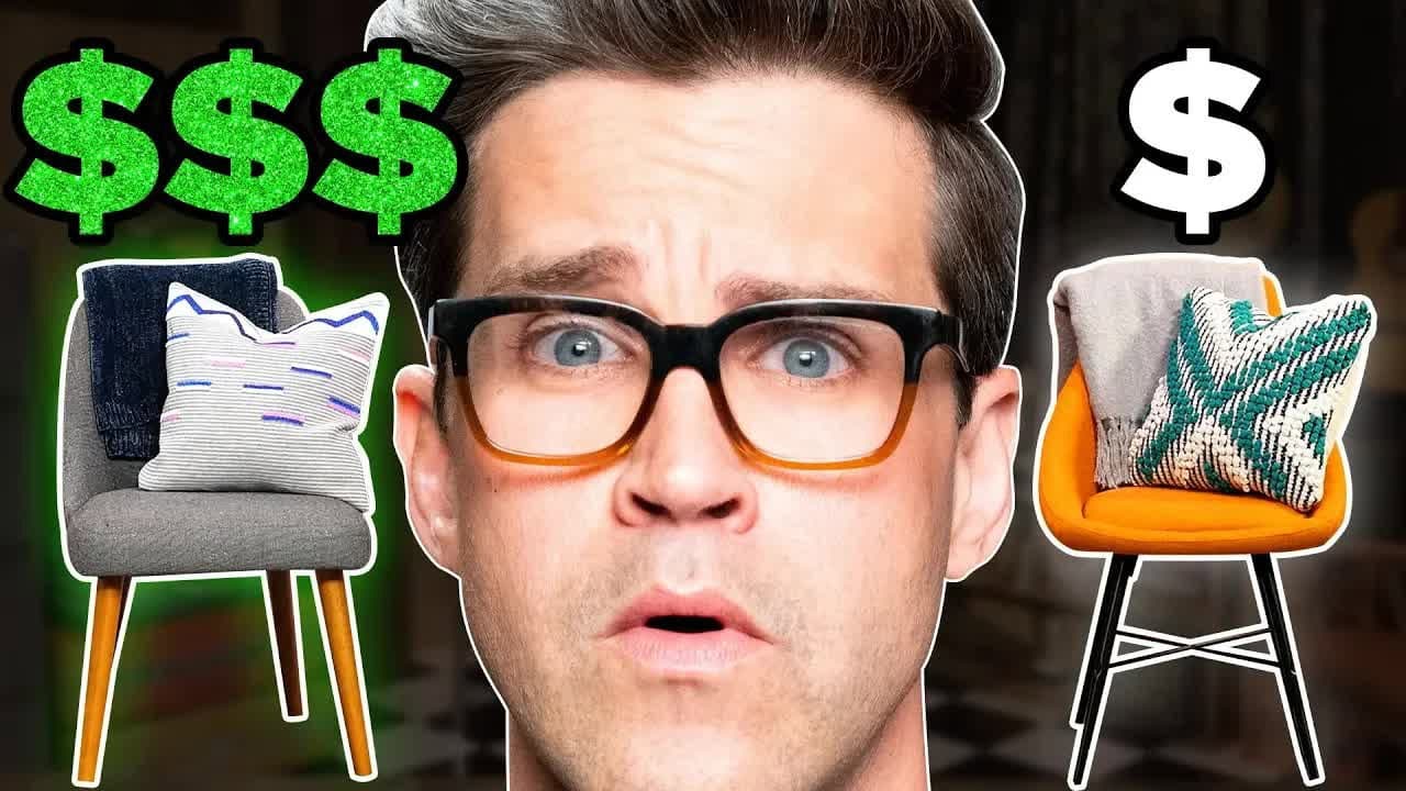 Still from Expensive vs. Cheap Products (GAME)
