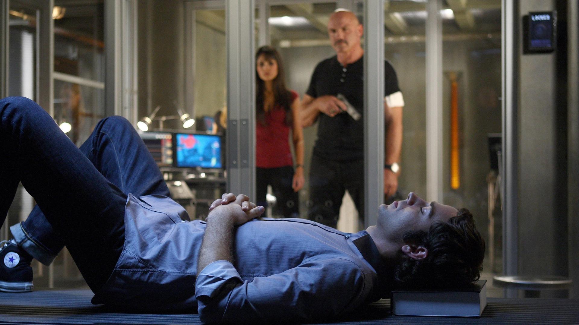 Still from Chuck Versus the Gravitron
