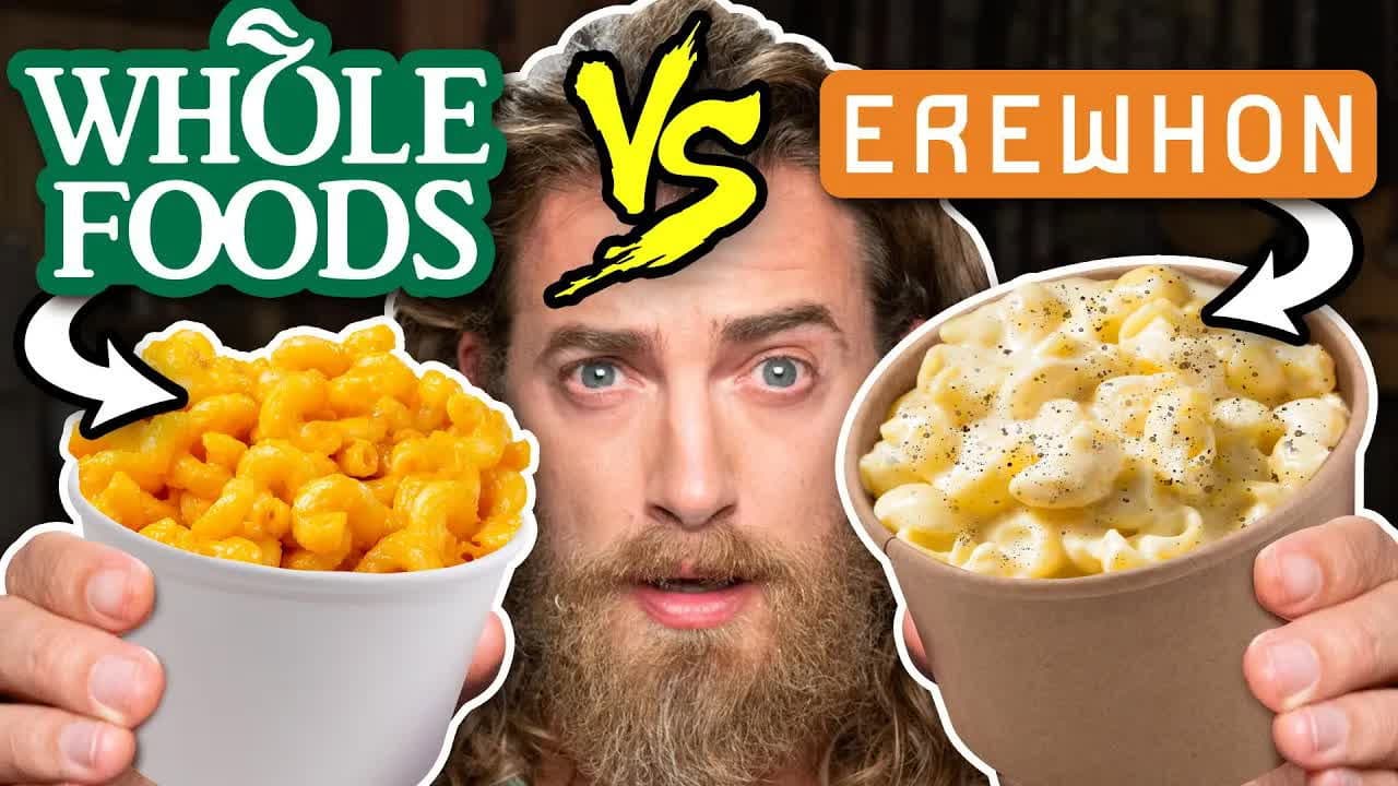 Still from Mythical Summer - Whole Foods vs Erewhon Taste Test | FOOD FEUDS