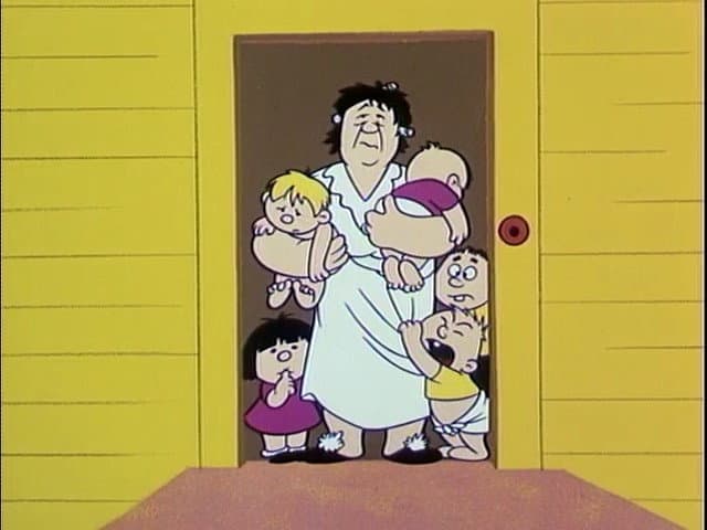 Still from Popeye the White Collar Man