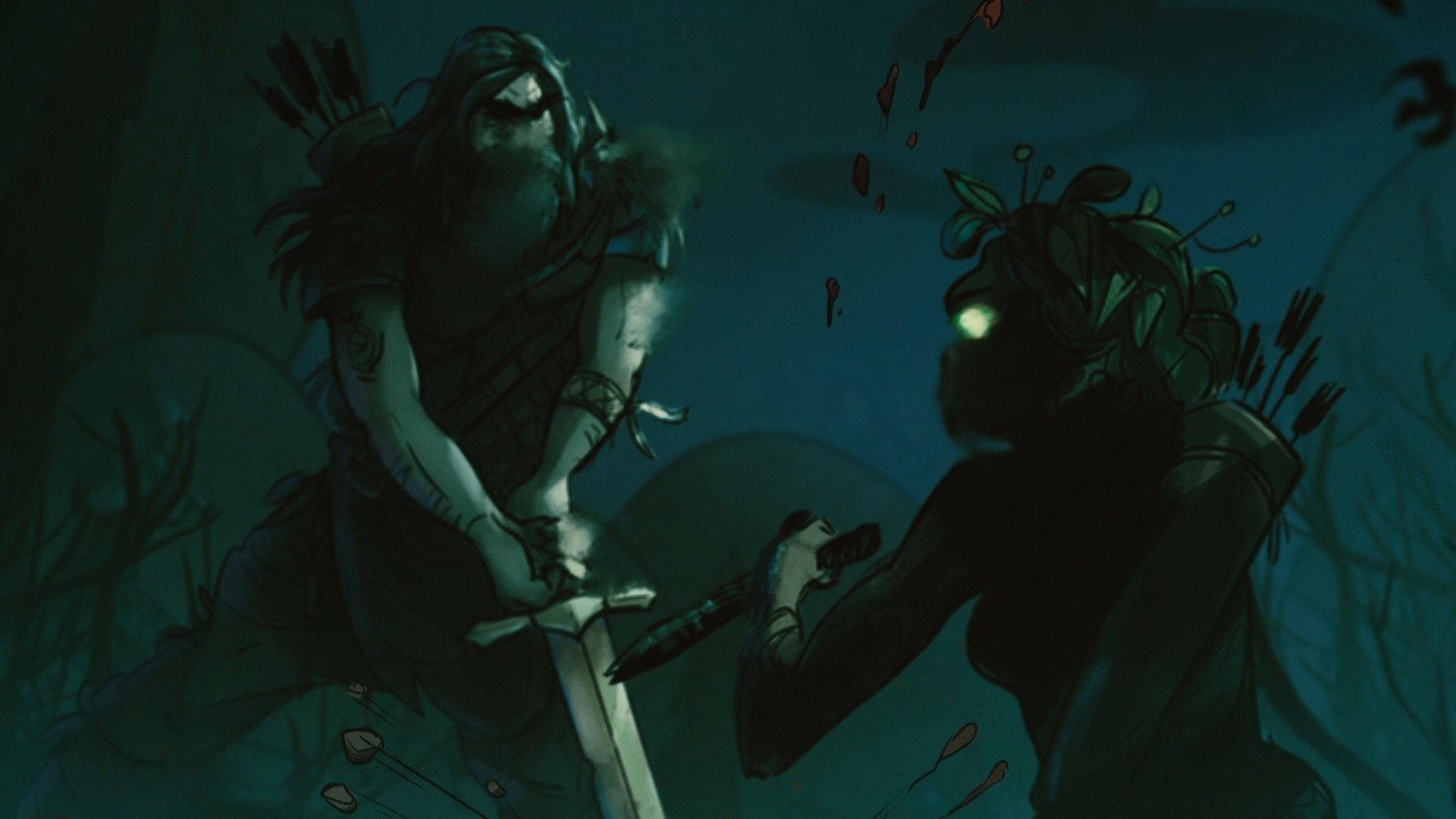 Still from Histories & Lore: Children of the Forest vs. the First Men