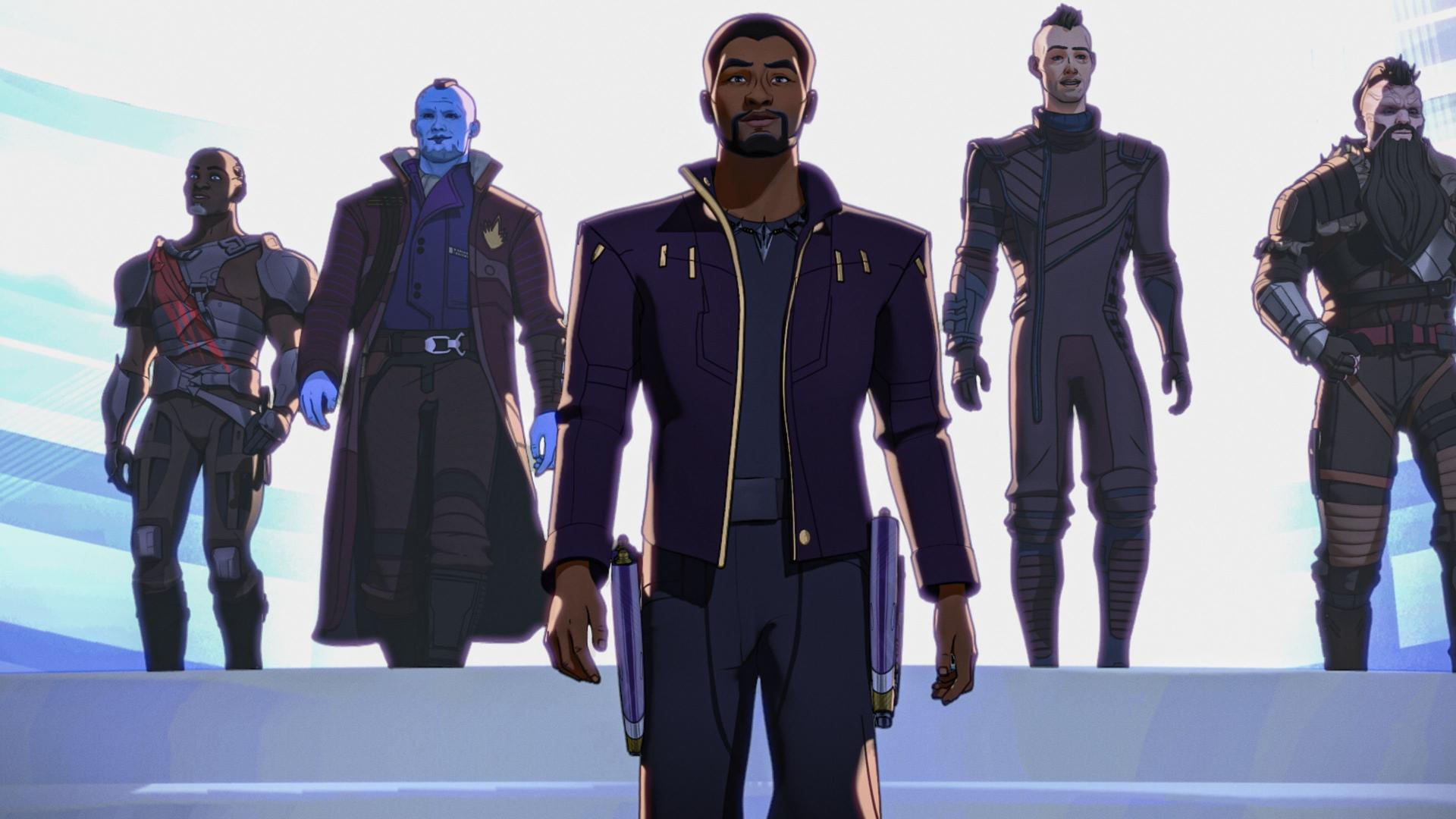 Still from What If... T'Challa Became a Star-Lord?