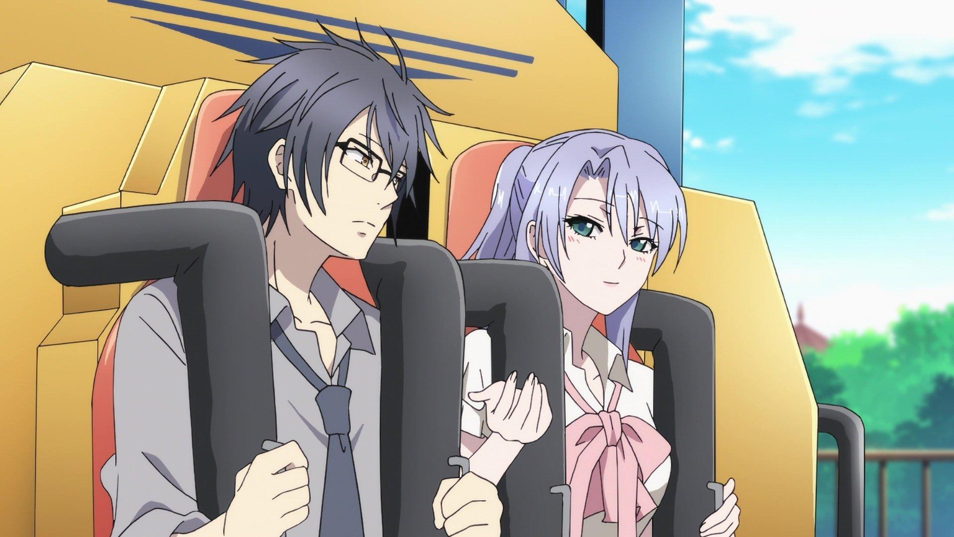Still from Science-types Fell in Love, So They Tried Going on a Date.