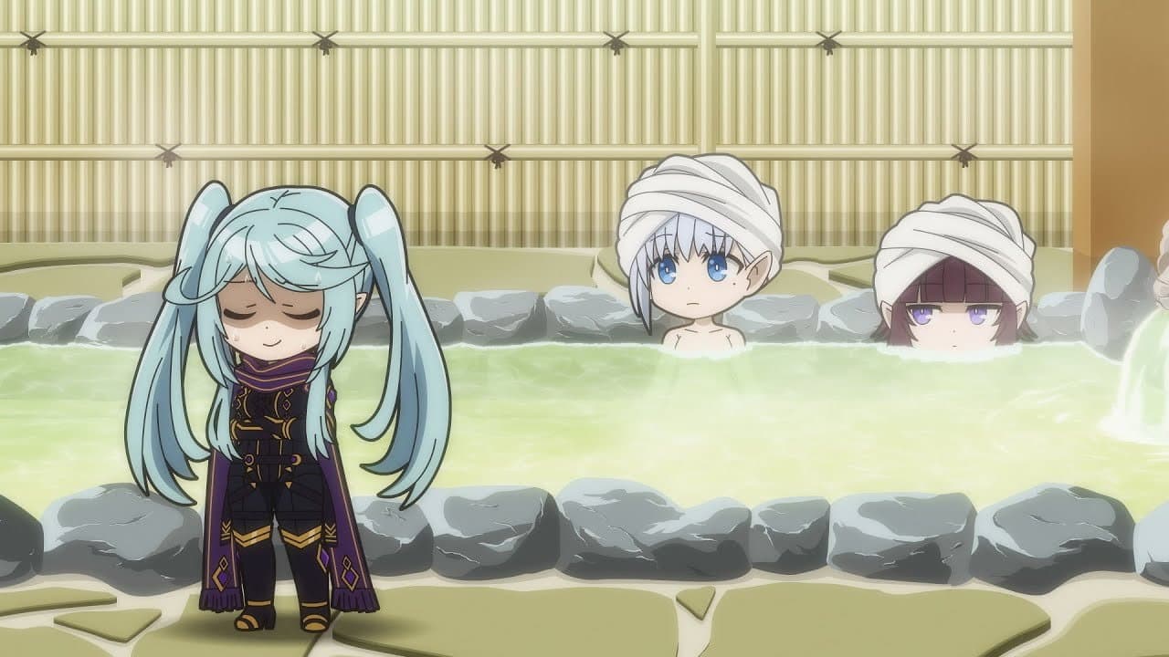Still from Em-Shade! Operation 8: The Seven Shadows Want to Soak in the Best Bath!