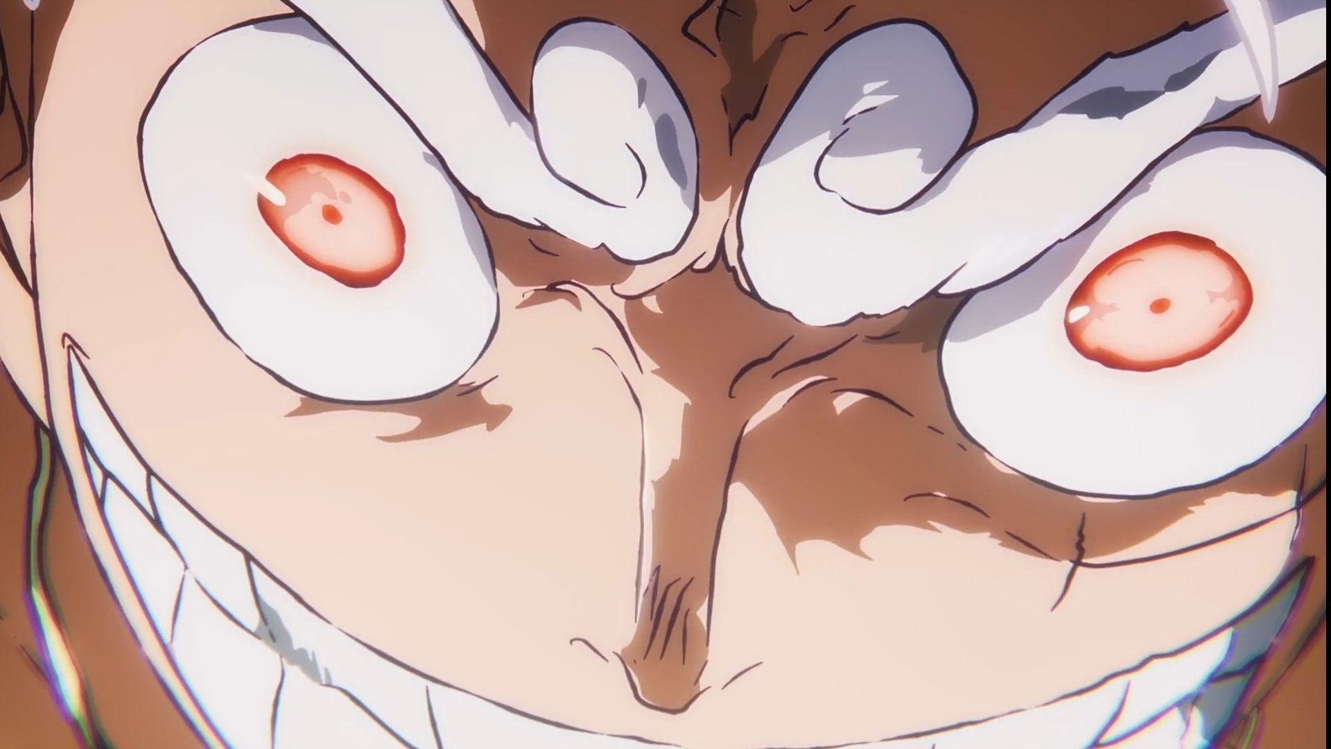 Still from Powers on a Different Level! Luffy vs. Lucci!