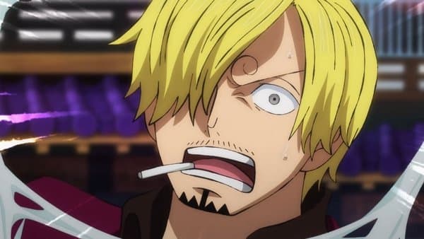 Still from It’s Not Okay! The Spider Lures Sanji!