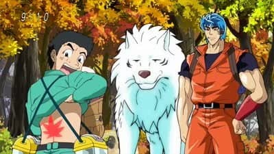 Still from A Gathering at Autumn Mountain! Terrym Yun, Kiss, and Quin!