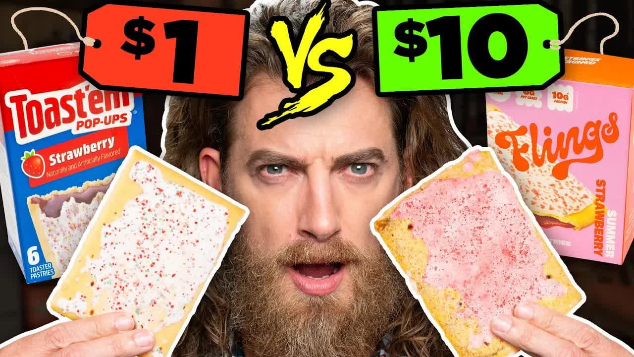 Still from Mythical Summer - Is Expensive Packaged Food Better? (Taste Test)