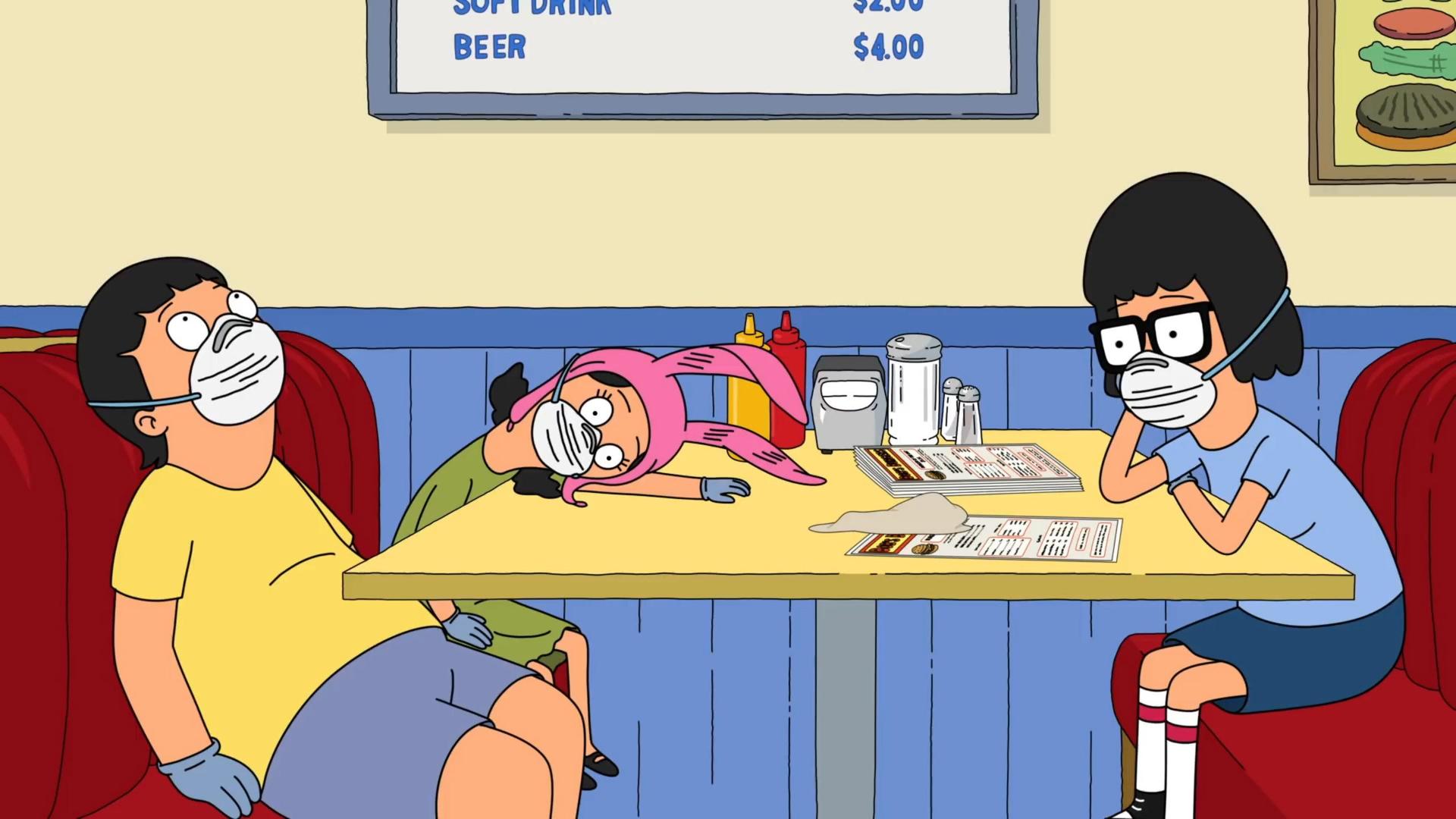 Still from The Belchers Are Bored in Quarantine