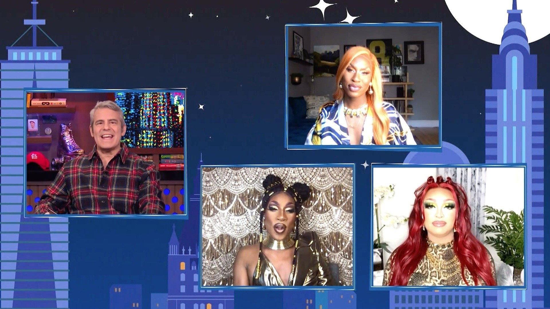 Still from Jaida Essence Hall, Shea Couleé, and Tatianna