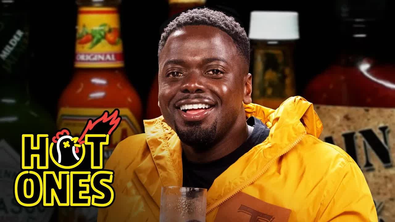 Still from Daniel Kaluuya Listens to His Ego While Eating Spicy Wings