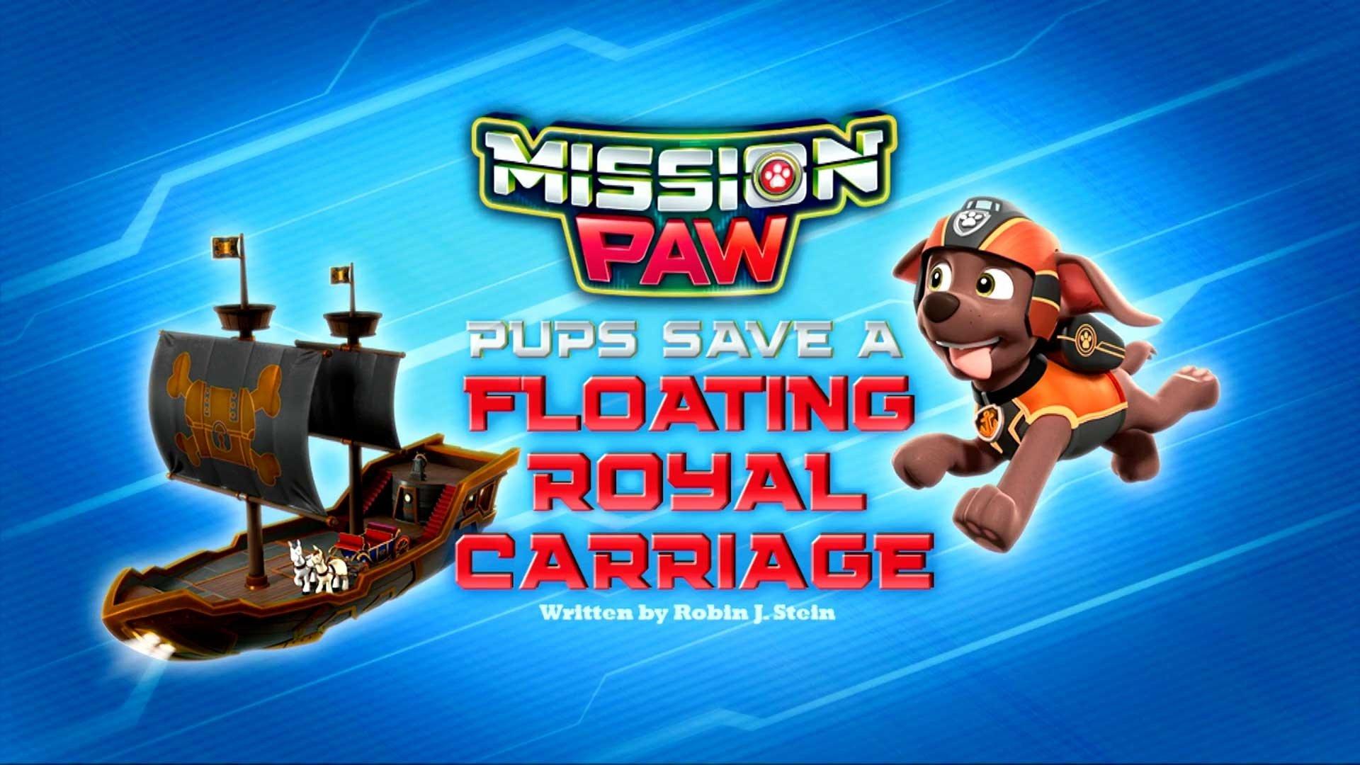 Still from Mission PAW: Pups Save a Floating Royal Carriage