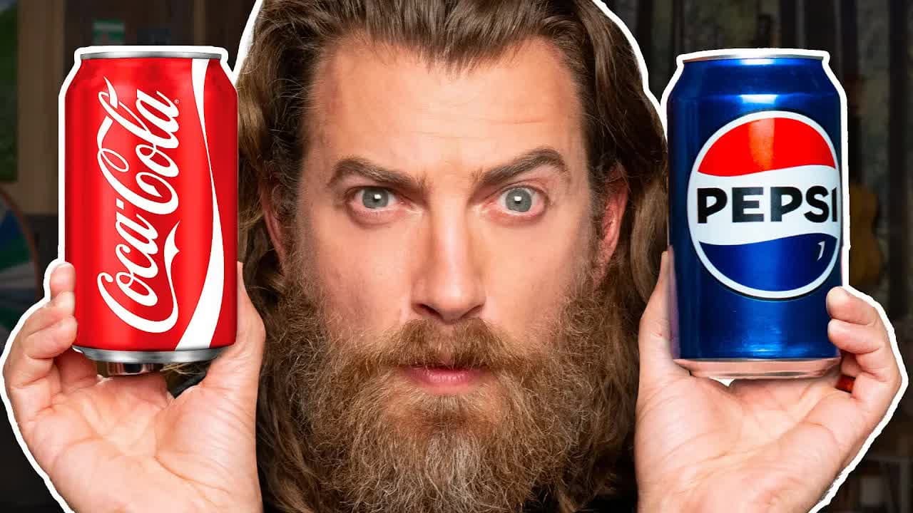 Still from Coke vs. Pepsi (Taste Test)