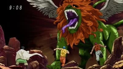 Still from Cooperative Cooking! Komatsu Steers Toriko and Zebra!