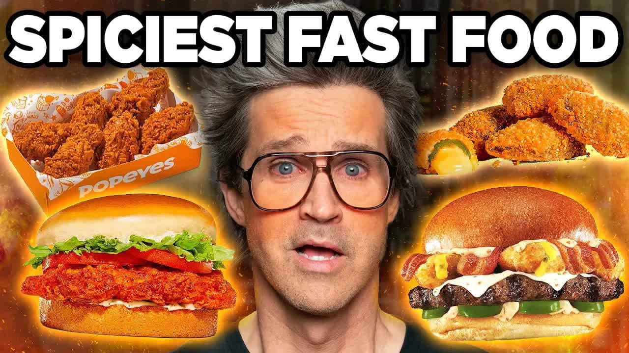 Still from Ranking The SPICIEST Fast Food (Taste Test)