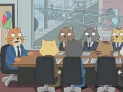 Still from Cat Staff Meeting