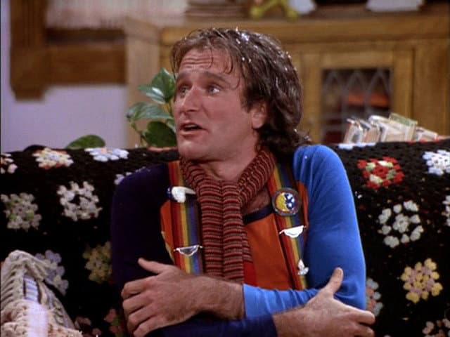 Still from Mork the Gullible