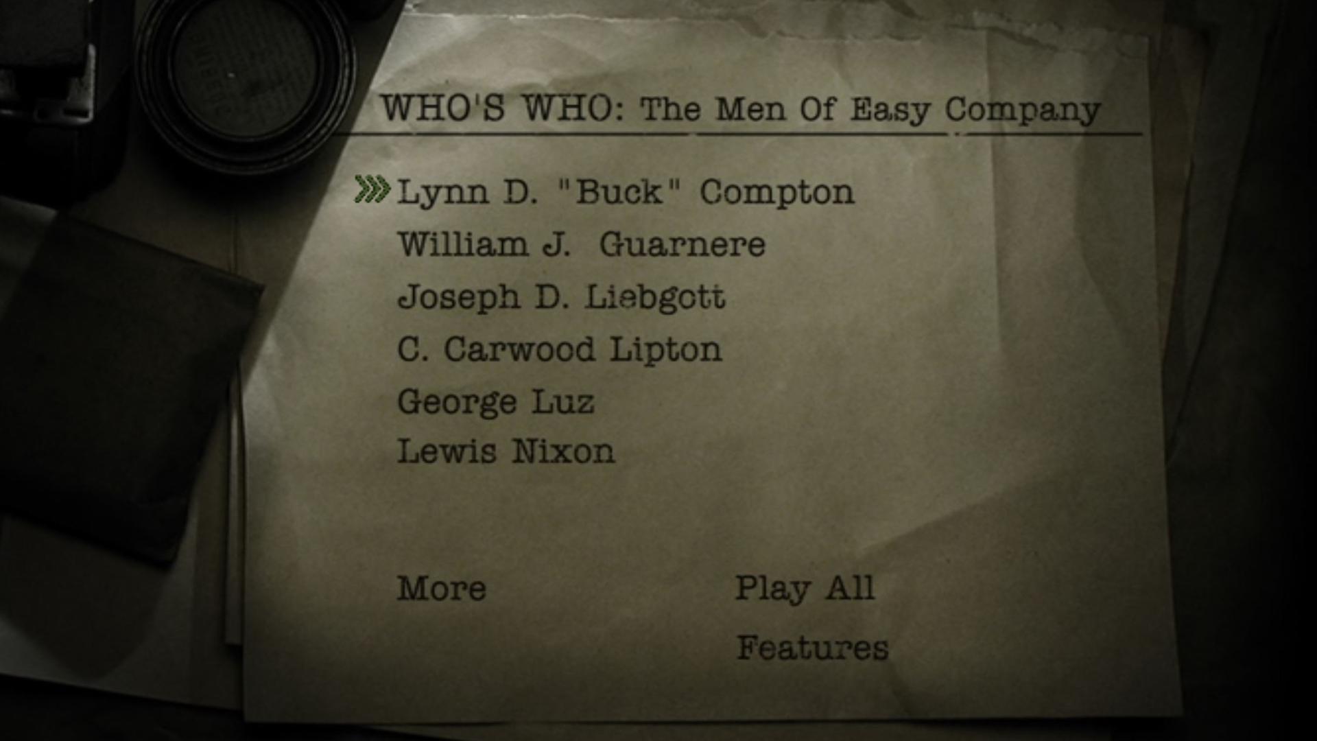 Still from Who's Who: The Men of Easy Company