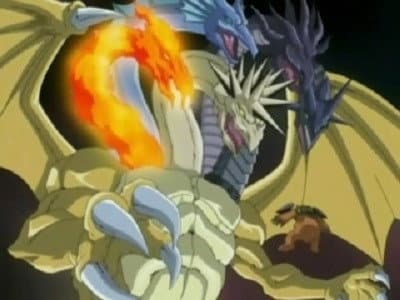 Still from Fusing Souls! Neos vs. Five God Dragon