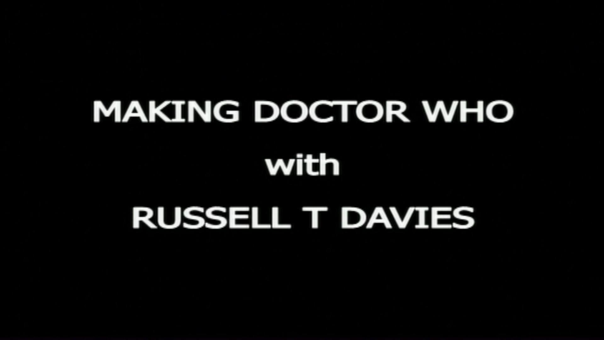 Still from Making Doctor Who with Russell T Davies