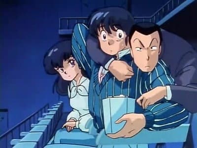 Still from The Great Date Race! Kyoko and Godai Have Left the Building