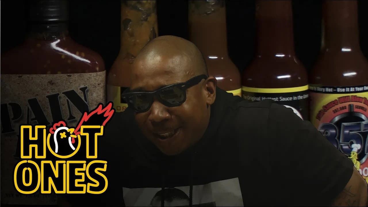 Still from Ja Rules Talks 50 Cent Beef, Jail Recipes, and Media Stereotypes While Eating Spicy Wings