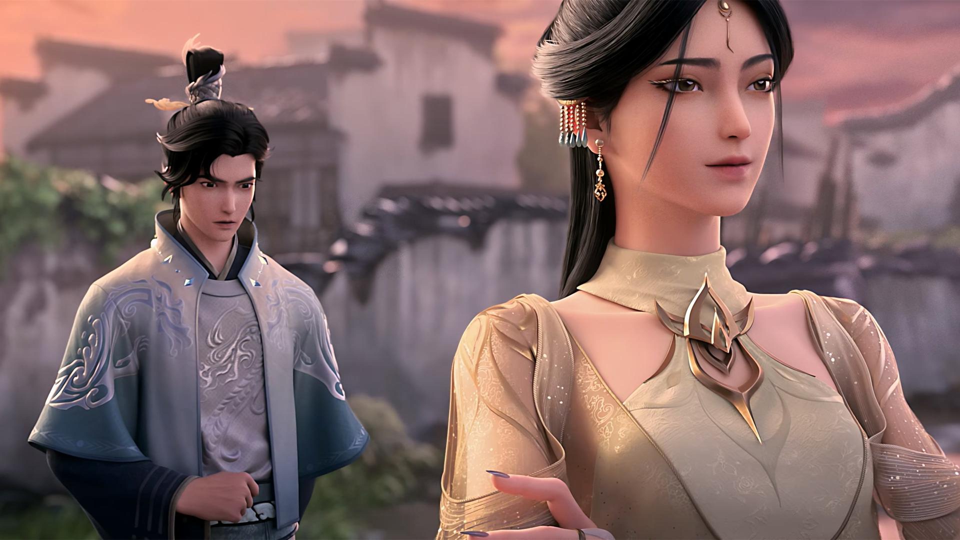 Still from The Girl and the Flying Sword