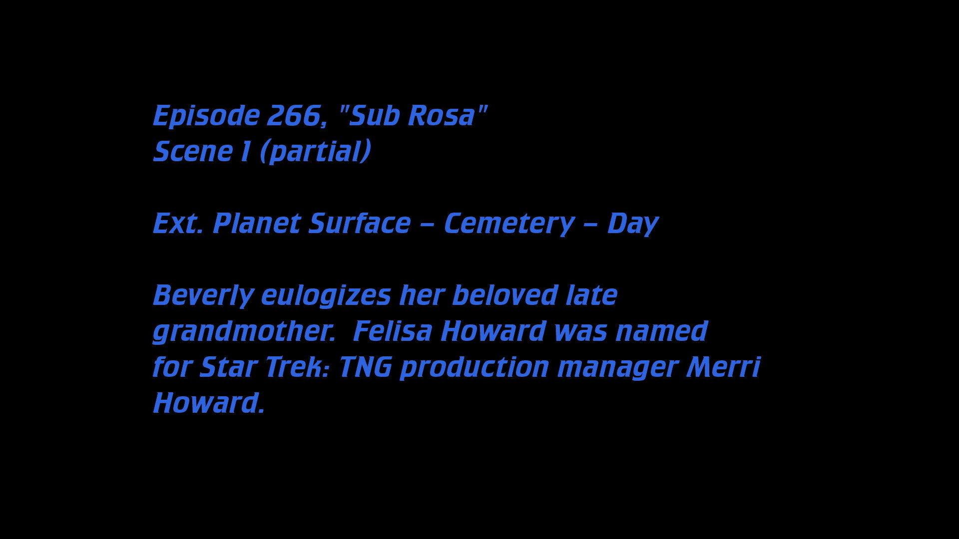 Still from Deleted Scenes: S07E14 – Sub Rosa