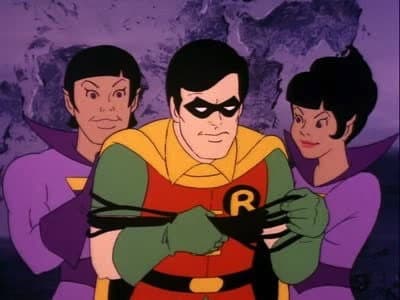 Still from The Case of the Shrinking Super Friends / The Mask of Mystery