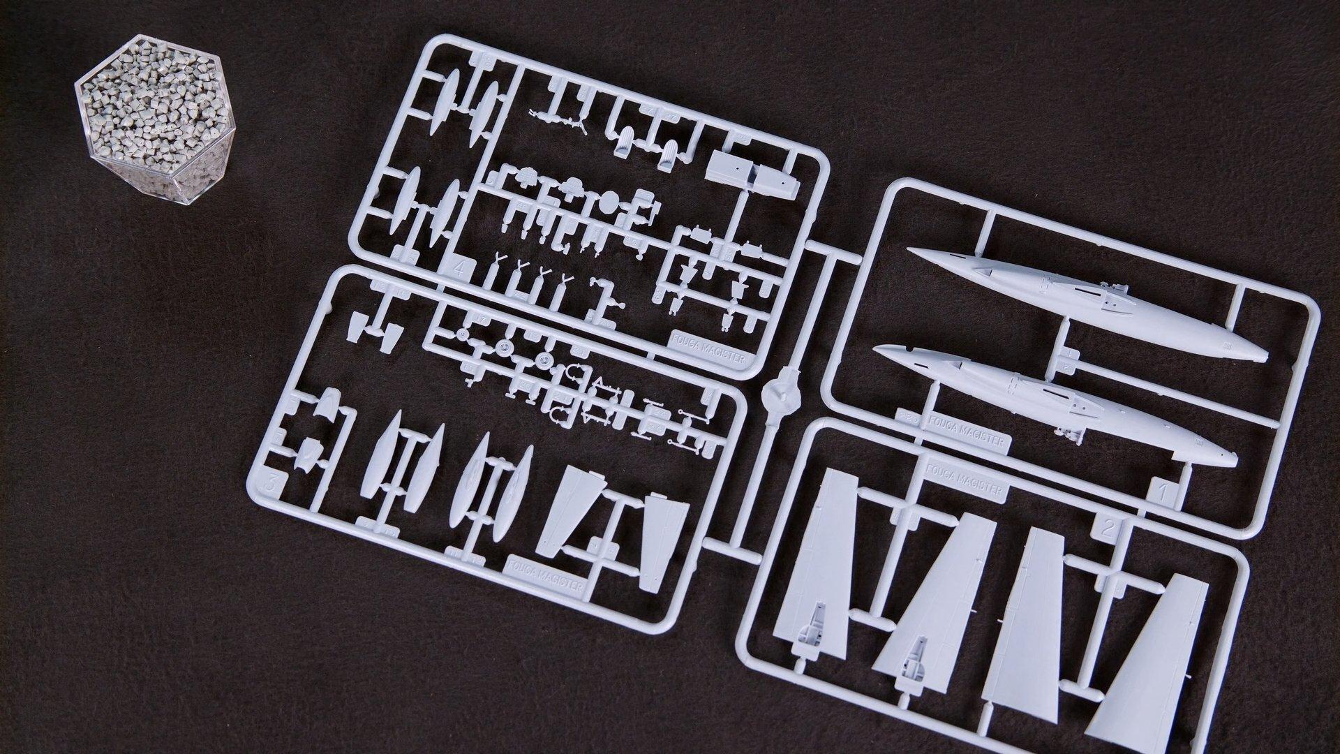 Still from Table Tennis Tables, Plastic Model Kits, Light Microscopes