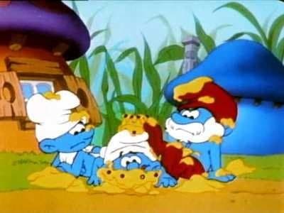 Still from Reckless Smurfs