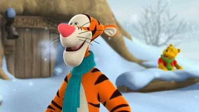 Still from Tigger Goes Snowflakey