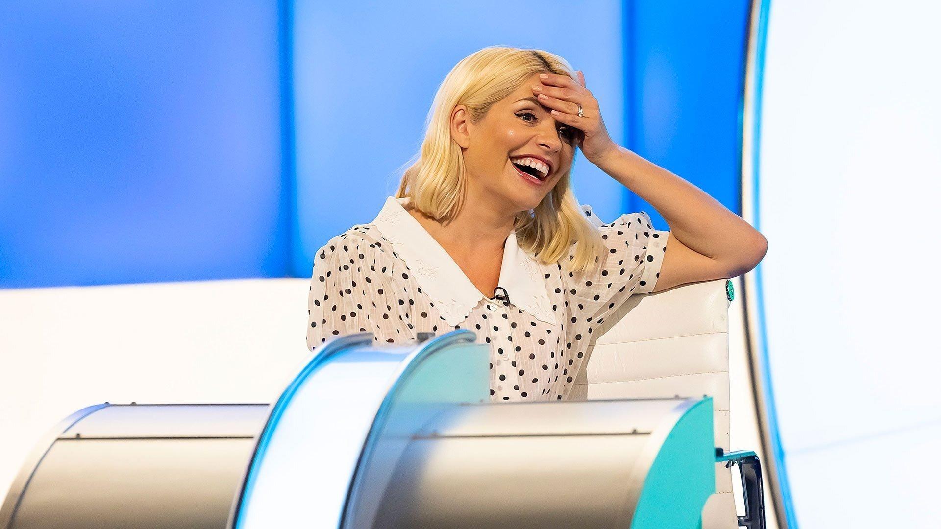 Still from Angellica Bell, Bob Mortimer, Suggs and Holly Willoughby