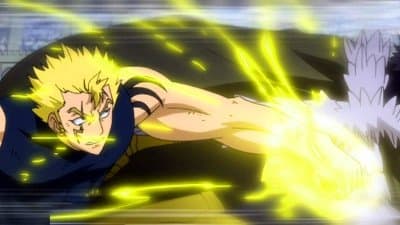 Still from Laxus vs. Alexei