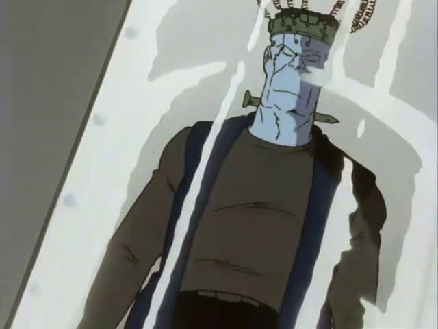 Still from Frankenstein Attacks Lupin