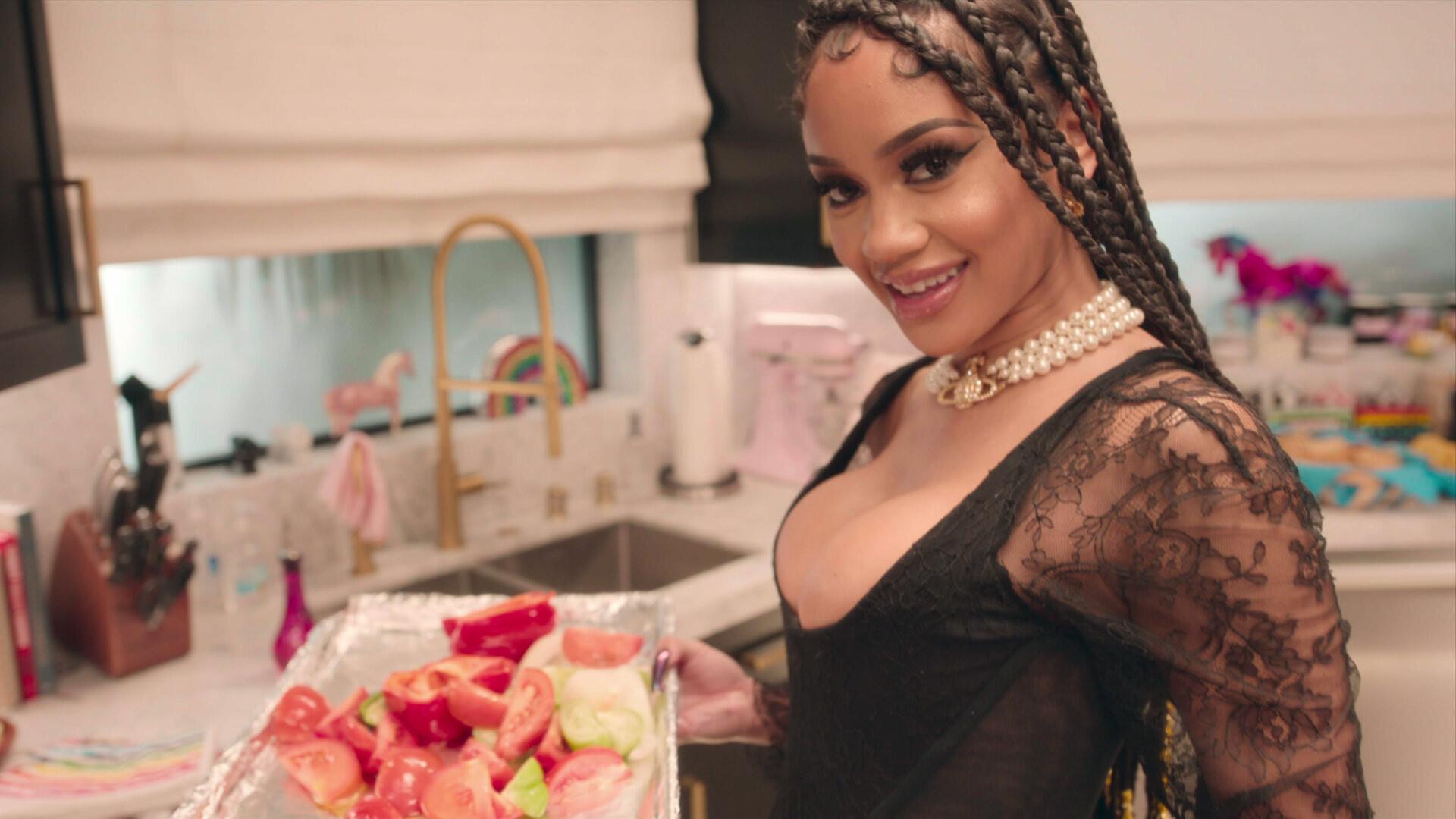 Still from Taco Night with Saweetie