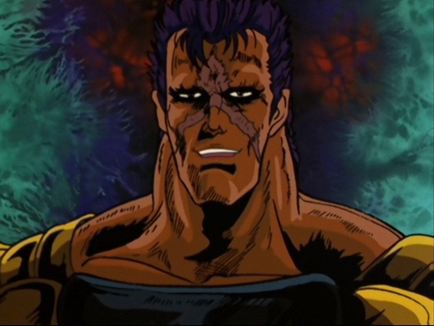 Still from The North Star on the Brink of Death! Kaioh Reaches Out for the Celestial Emperor!!