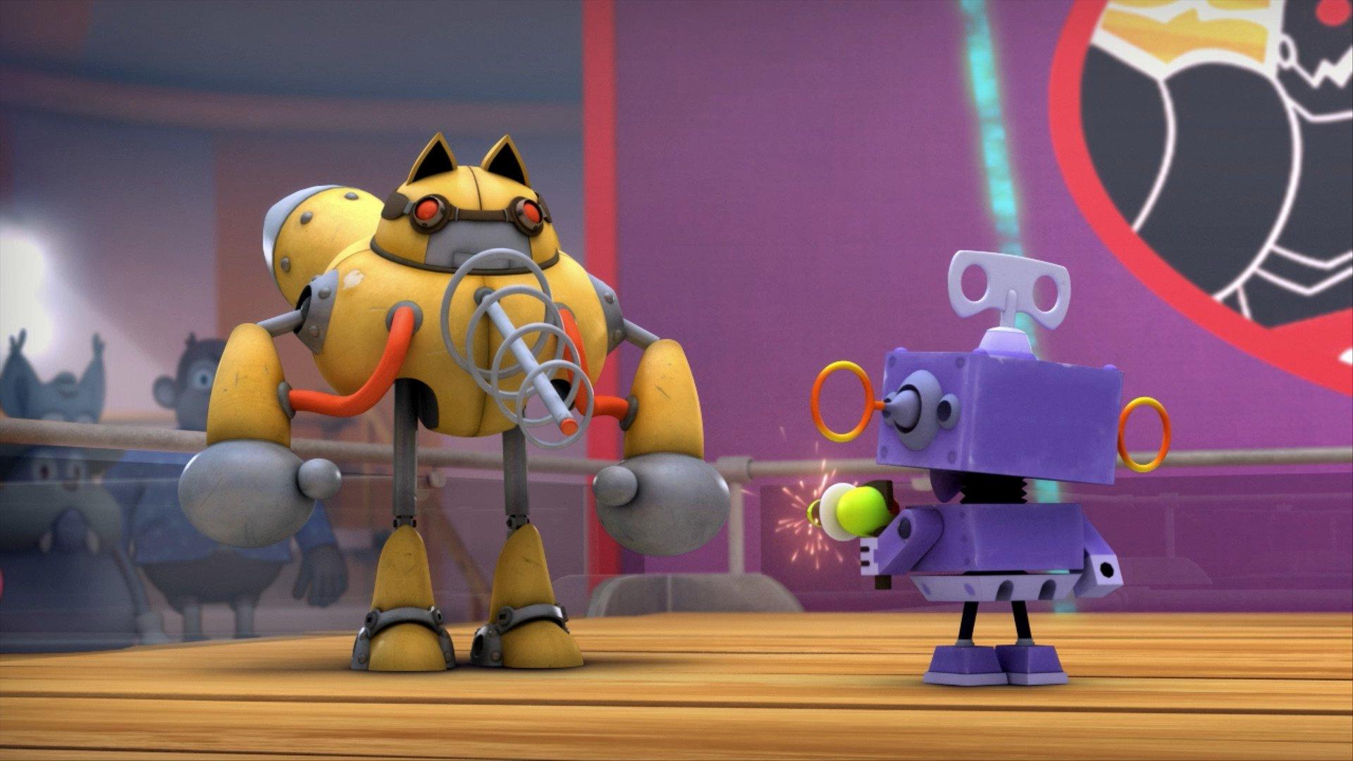 Still from Robot Battle Royale