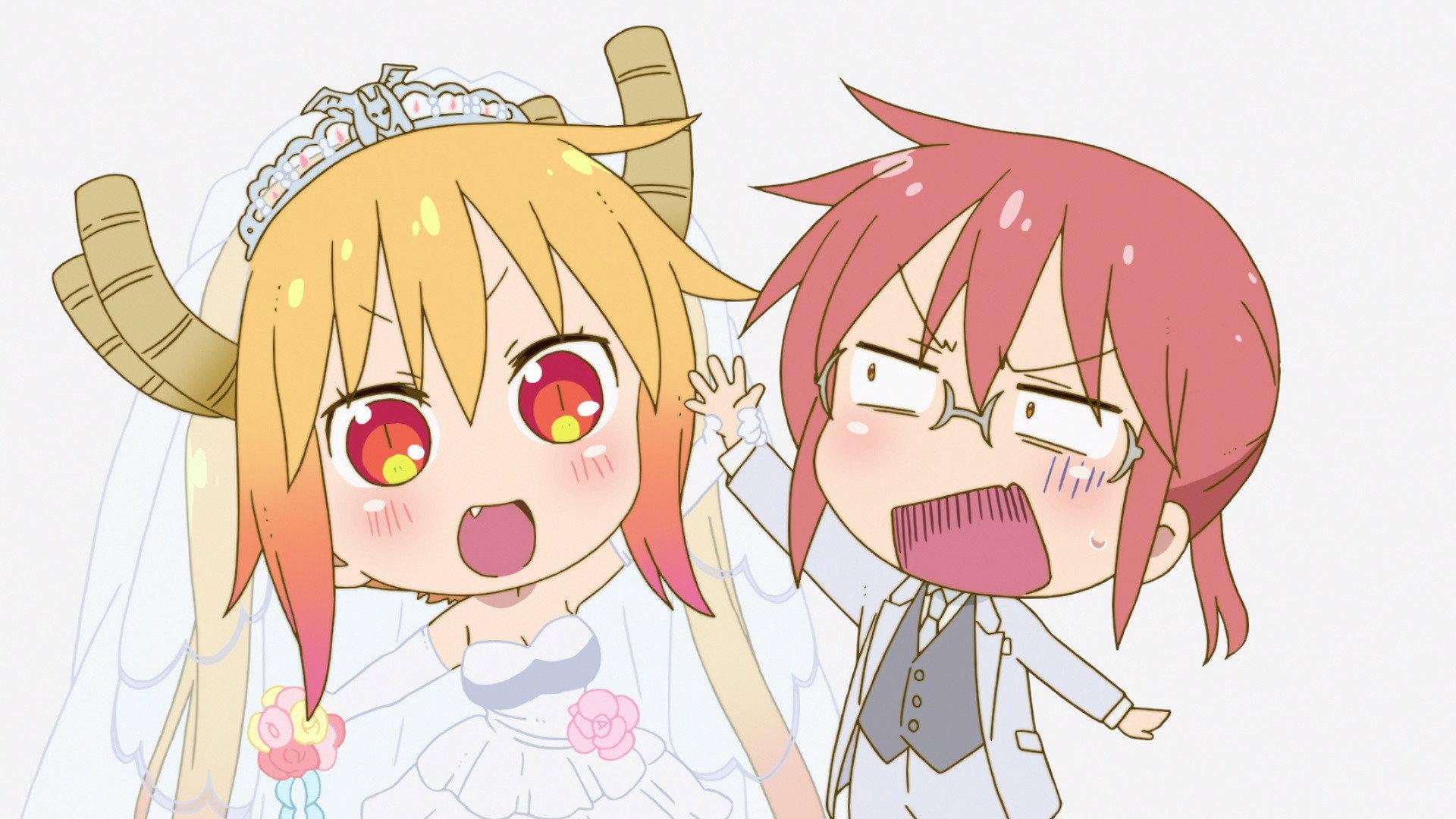 Still from Miss Kobayashi's Dragon Something - Wedding