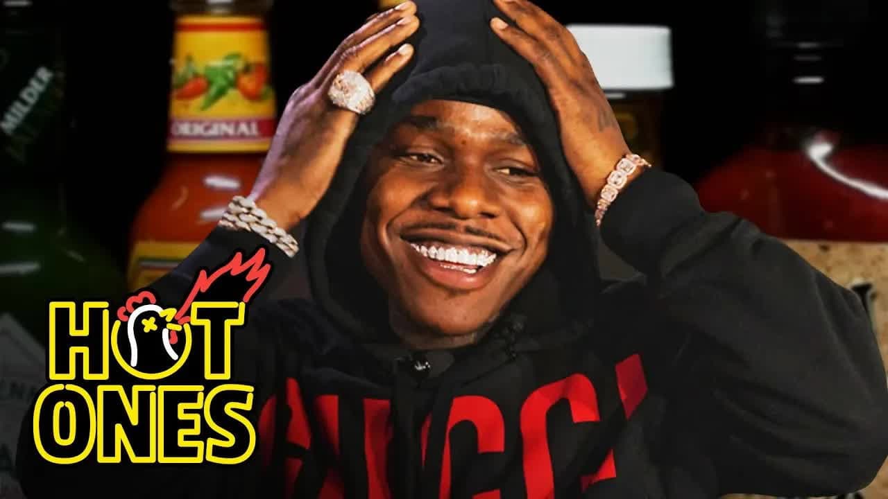 Still from DaBaby Crushes Ice Cream While Eating Spicy Wings