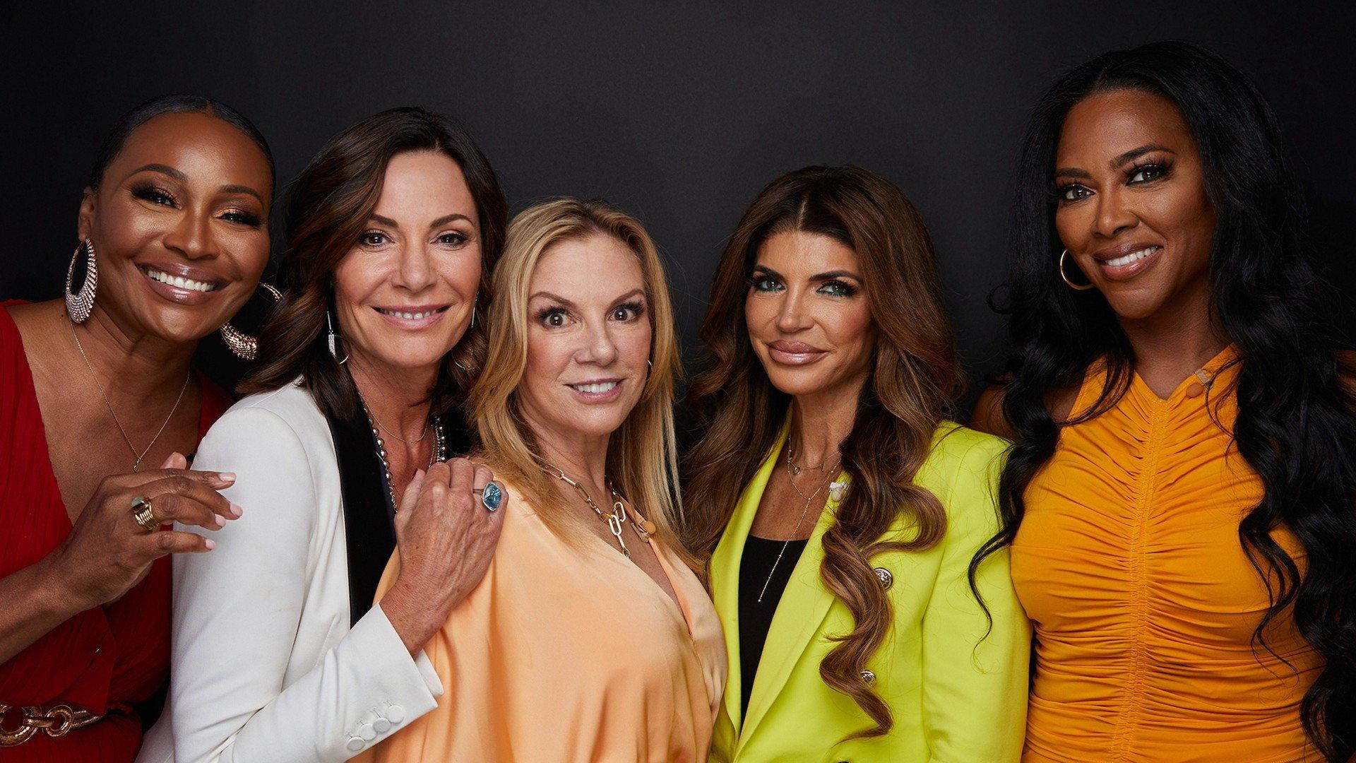 Still from Cynthia Bailey, Luann de Lesseps, Teresa Giudice, Ramona Singer, Kenya Moore, Candiace Dillard Bassett