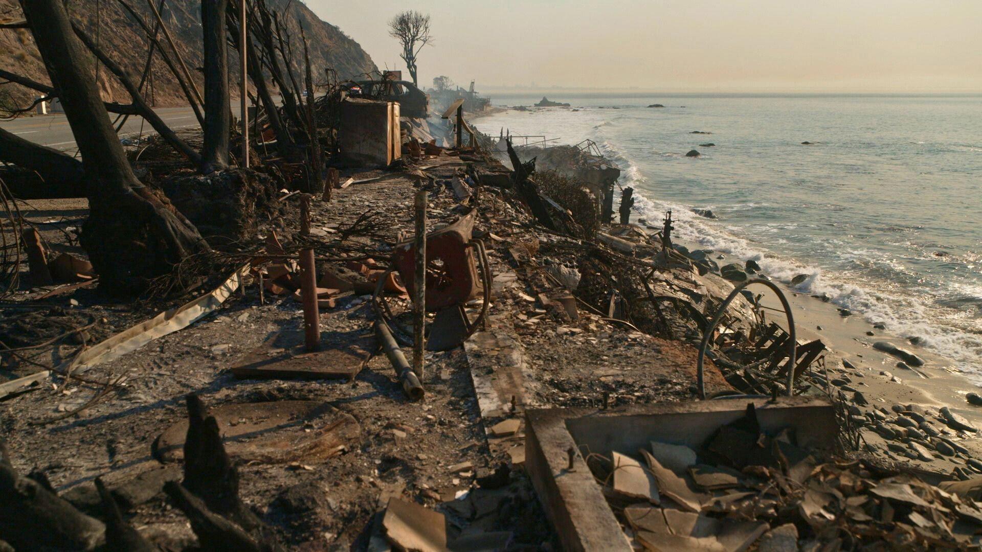 Still from The Fires; The FBI Director; The Gaza Policy